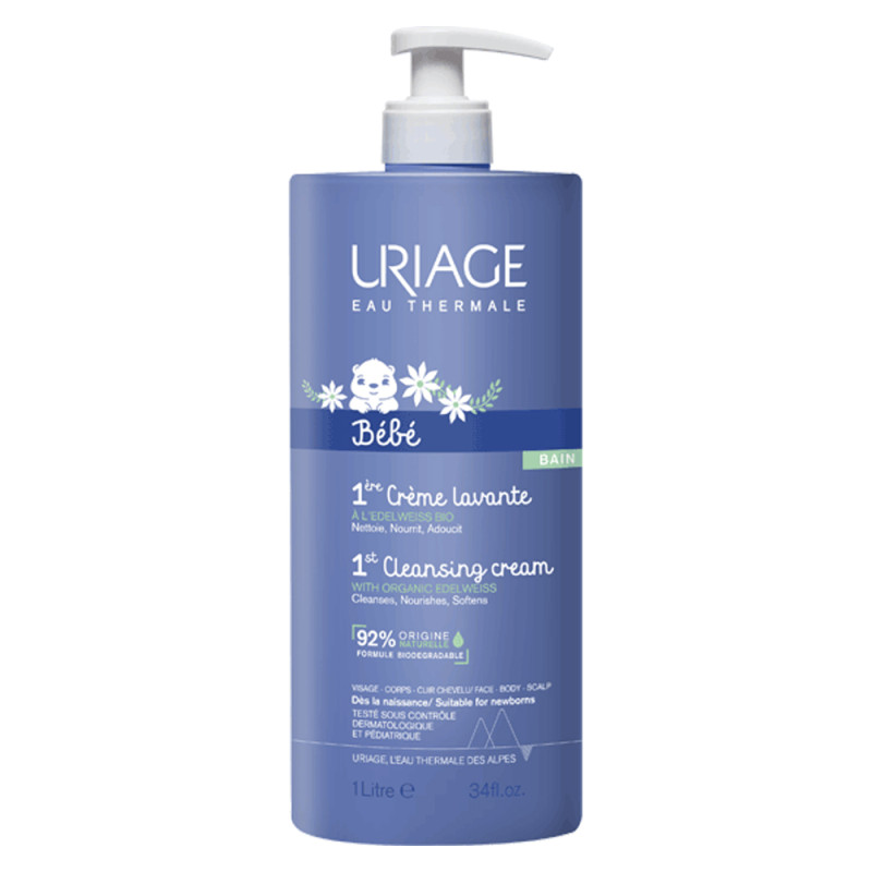 Uriage Bébé 1ère Crème lavante 1L