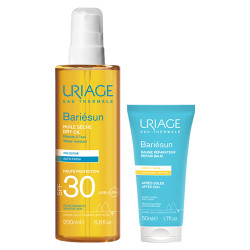 Uriage Coffret Bariésun Huile sèche SPF30 - 200ml + Baume réparateur 50ml