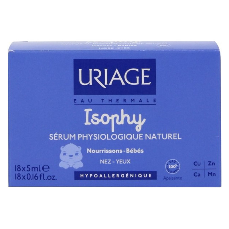 Uriage Isophy Sérum physiologique 18 unidoses