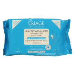 Uriage Lingettes démaquillantes peaux normales à mixtes x 25