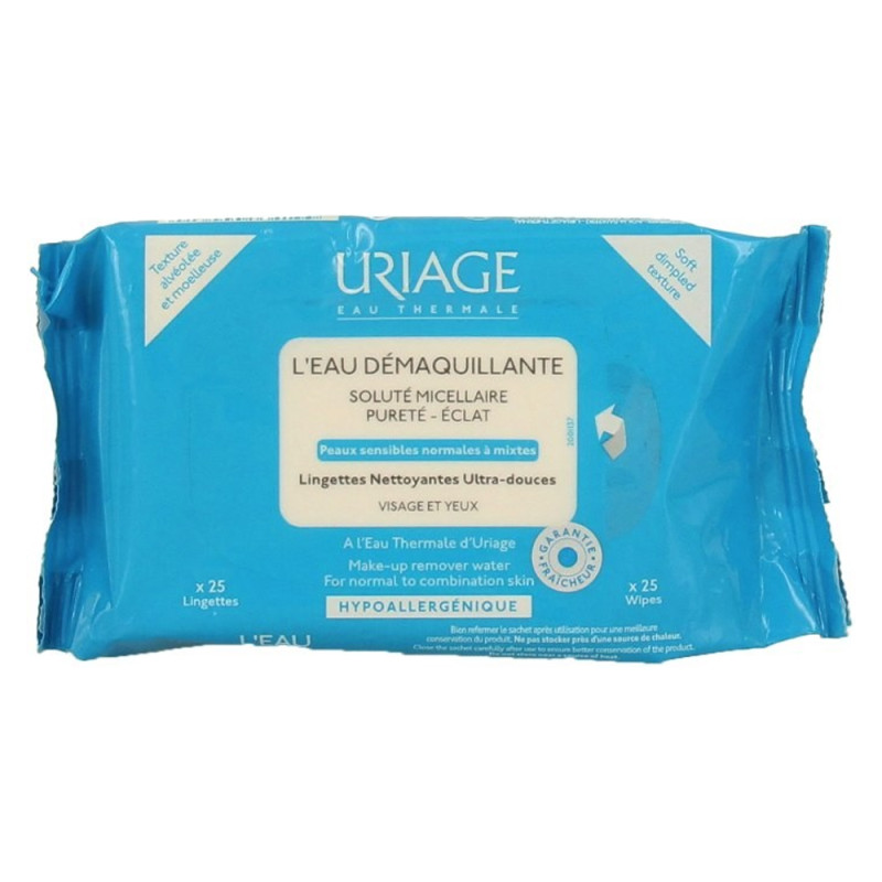 Uriage Lingettes démaquillantes peaux normales à mixtes x 25