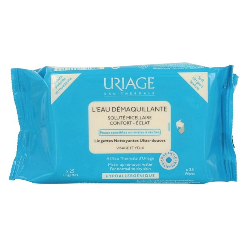Uriage Lingettes démaquillantes peaux normales à sèches x25