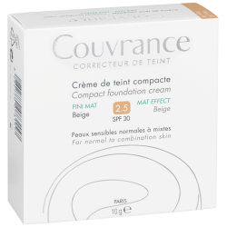 Avène Couvrance Crème de teint compacte fini mat N°2,5 beige 10gr