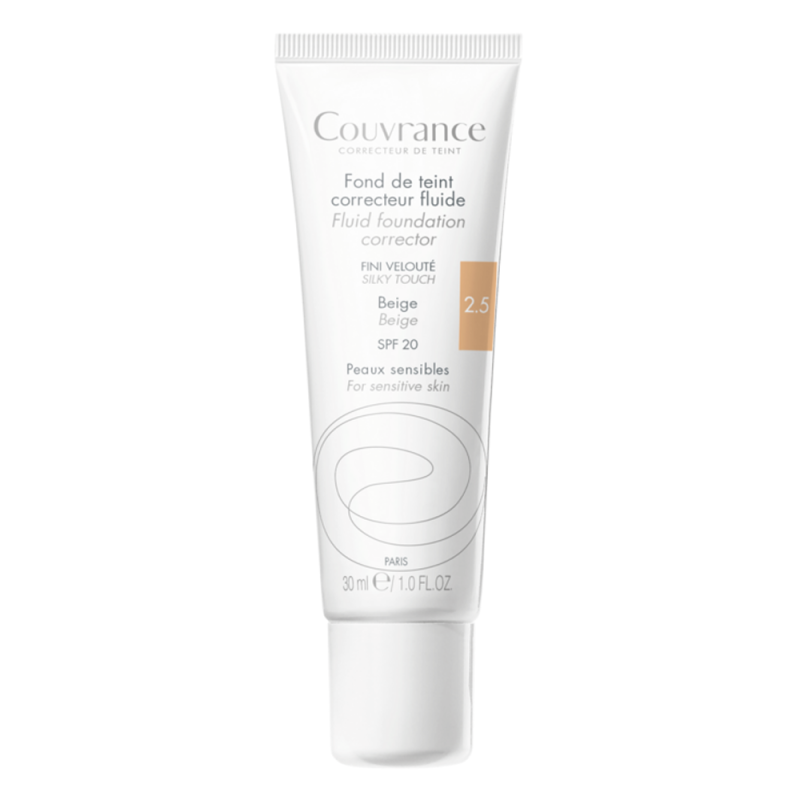Avène Couvrance fond de teint correcteur fluide SPF20 beige 2,5 - 30ml