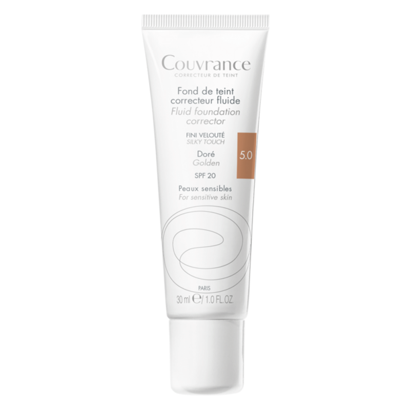 Avène Couvrance fond de teint correcteur fluide SPF20 doré 5.0 - 30ml