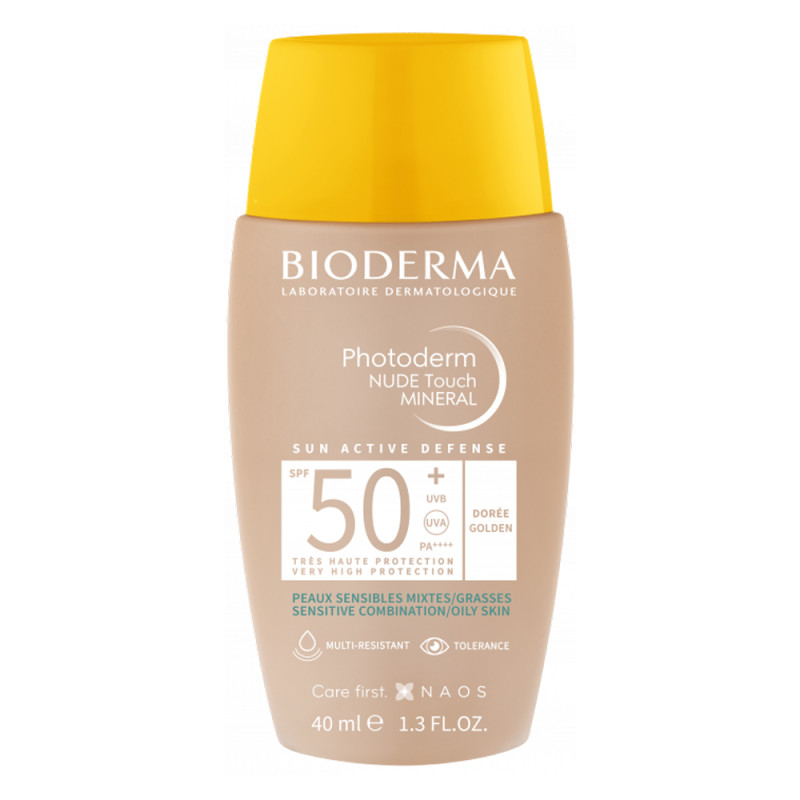 Bioderma Photoderm Nude Touch Minéral SPF50+ Dorée 40ml
