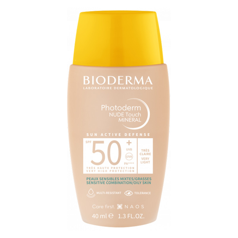Bioderma Photoderm Nude Touch Minéral SPF50+ Claire 40ml