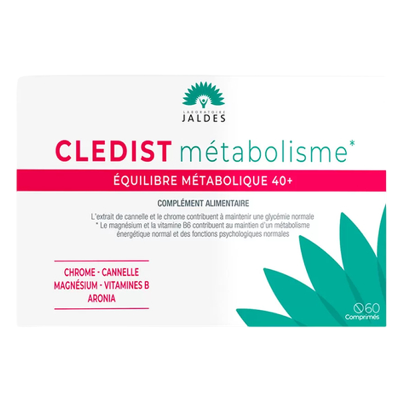 Jaldes Cledist Métabolisme Équilibre métabolique 40+ 60 comprimés