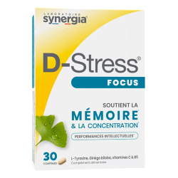 Synergia D-Stress focus 30 comprimés