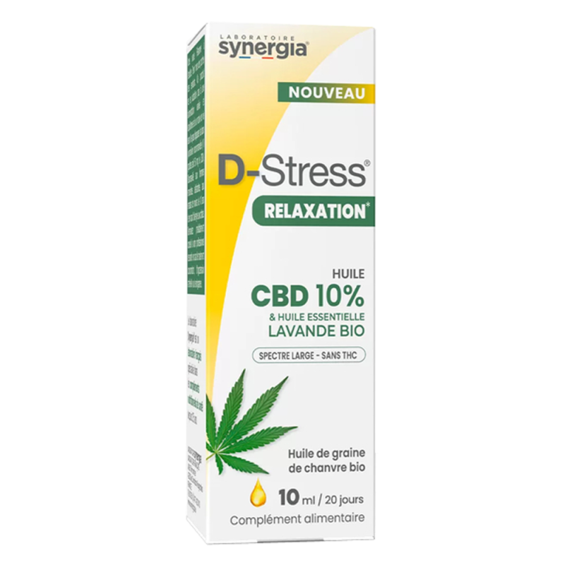 Synergia D-Stress Relaxation Huile CBD 10ml