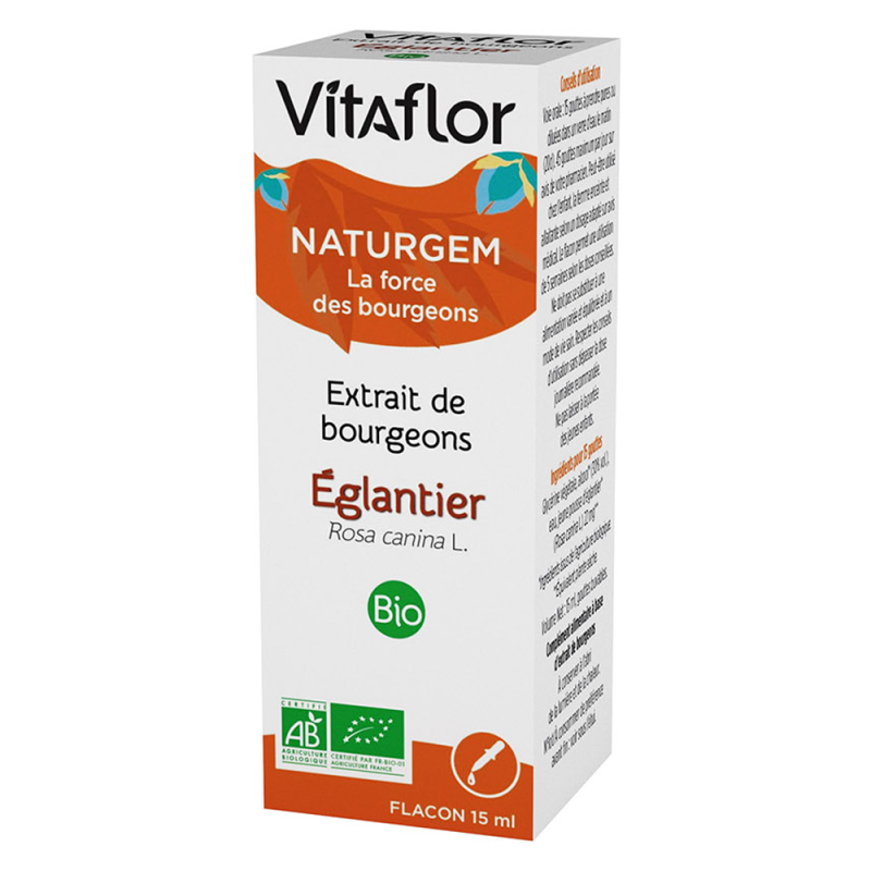 Vitaflor Naturgem Extrait de Bourgeons Églantier bio 15ml