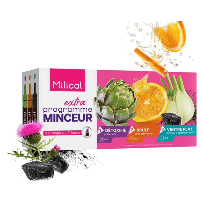 Milical Extra Programme Minceur 21 jours fioles de 10ml