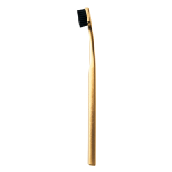 Aurezzi Brosse à dents plaqué or 24 carats or/noir