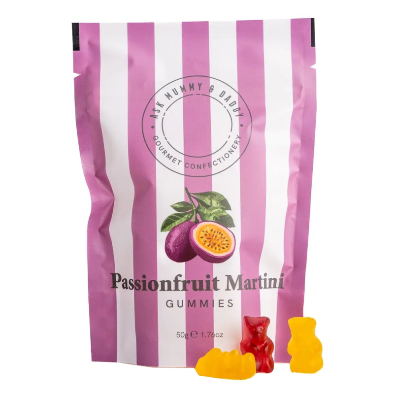 Ask Mummy & Daddy Passionfruit Martini Gummies 50gr