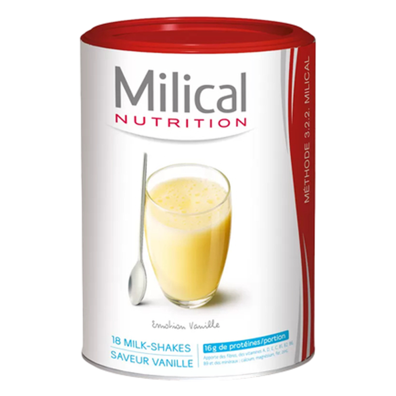 Milical nutrition 18 milk-shakes saveur vanille 540gr