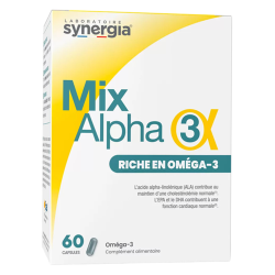 Synergia Mix-Alpha 3 riche en oméga-3 - 60 capsules