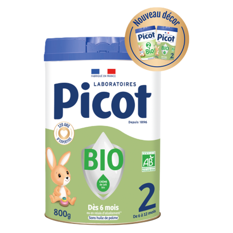 Picot Bio 2 Lait 6 à 12 mois 800gr