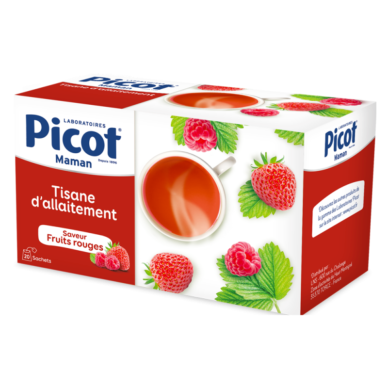 Picot Tisane d'allaitement Fruits rouges bio 20 sachets