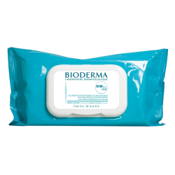 Bioderma ABCDerm H2O - 60 lingettes nettoyantes ultra-douceur