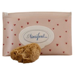 Ainsifont Pochette lingette mini coeurs