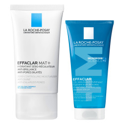 La Roche-Posay Effaclar Mat hydratant 40ml + Gel moussant purifiant 50ml