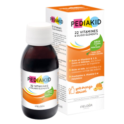 Pediakid 22 Vitamines et Oligo-éléments goût orange abricot 125ml