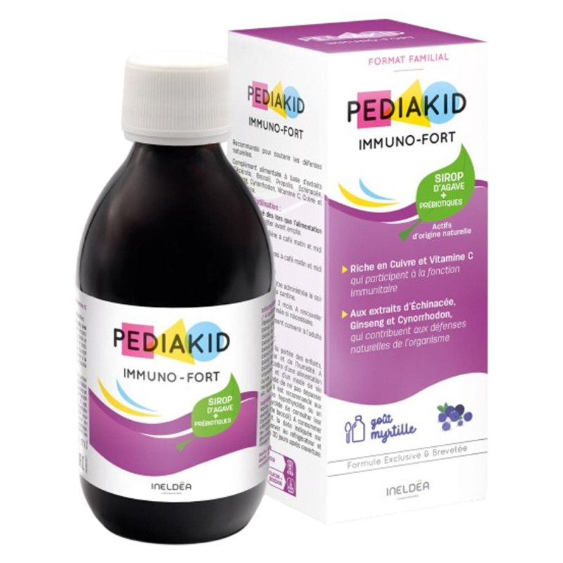 Pediakid Immuno-Fort Sirop goût myrtille 250ml