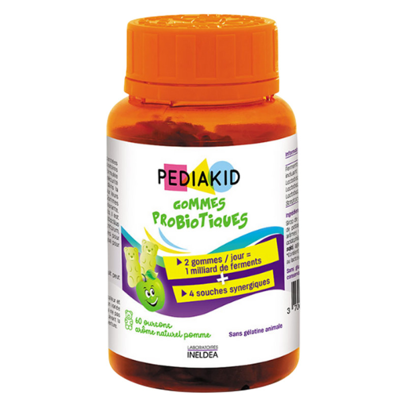 Pediakid Gommes Probiotiques 60 oursons
