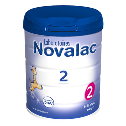 Novalac 2 Lait en poudre de 6 - 12 mois 800gr