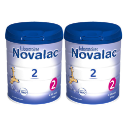 Novalac Lait 2ème âge lot de 2x800gr