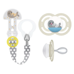 MAM Perfect kit sucette & attache-sucette 6 mois+