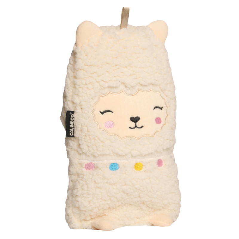 Calindoo Bouillotte à Eau Housse Lama 1,5L