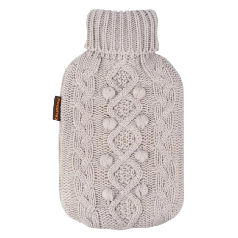 Calindoo Bouillotte collection Tricot grise 2L