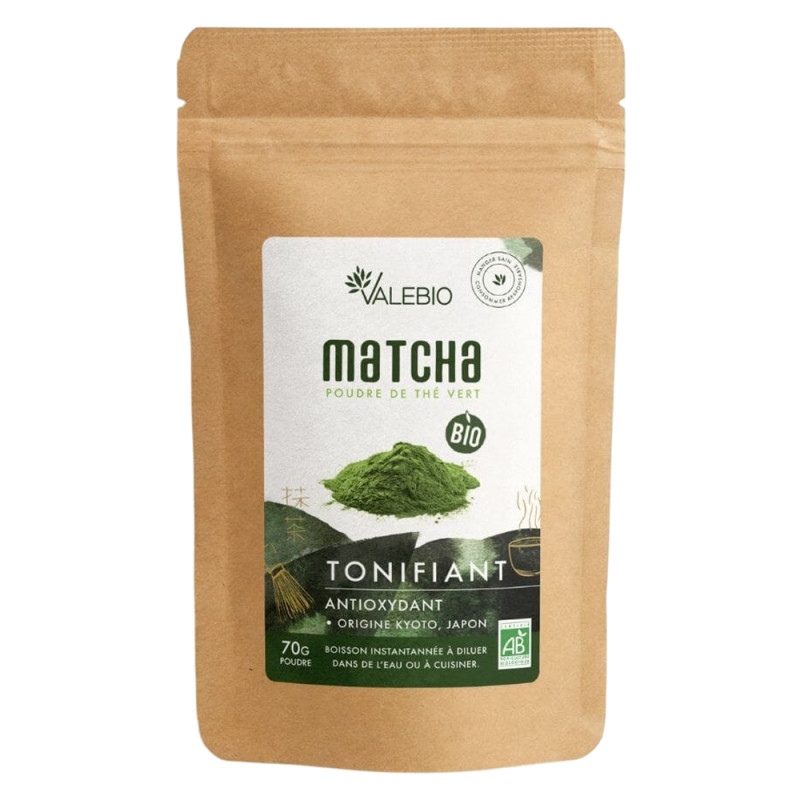 Valebio Matcha Poudre de thé vert bio 70gr