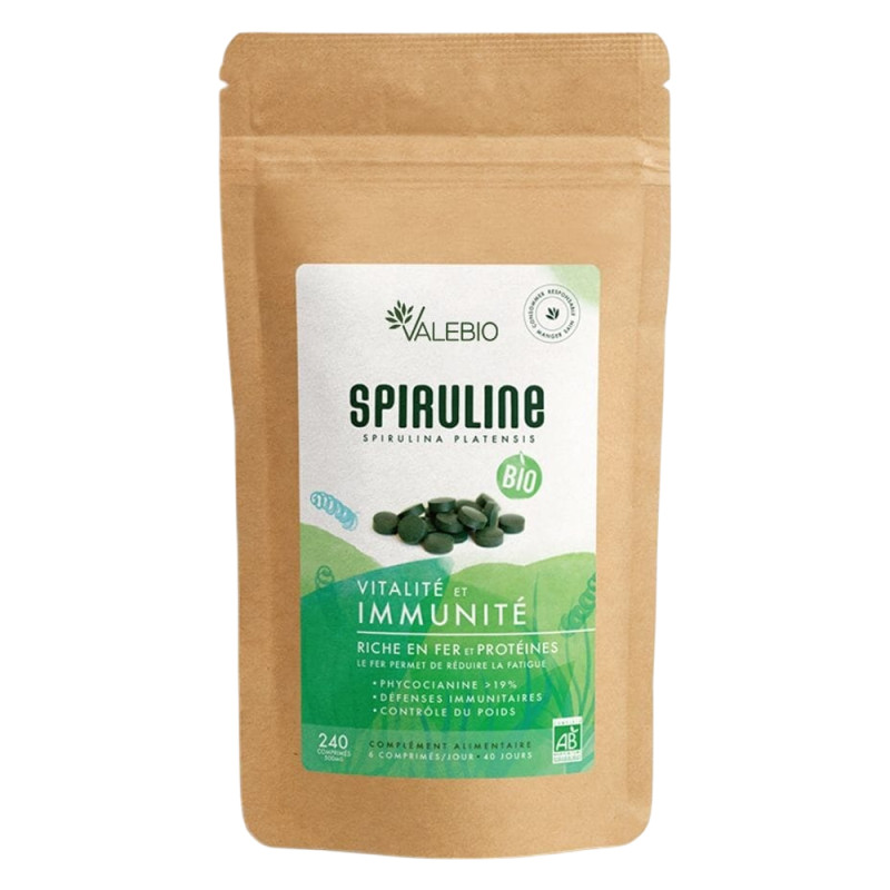 Valebio Spiruline bio 240 comprimés