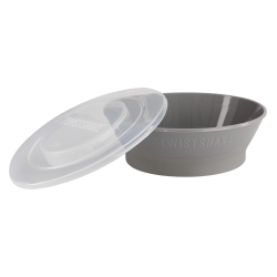 Twistshake Bol avec couvercle 6 mois+ gris pastel