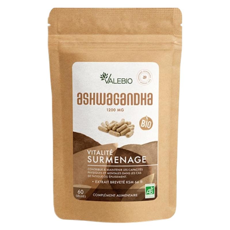Valebio Ashwagandha bio 60 gélules