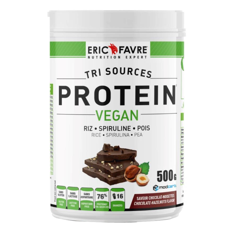 Eric Favre Protéines Vegan Chocolat - Noisettes 500gr