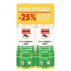 Cinq sur Cinq Spray Citriodora anti-moustiques lot de 2x100ml
