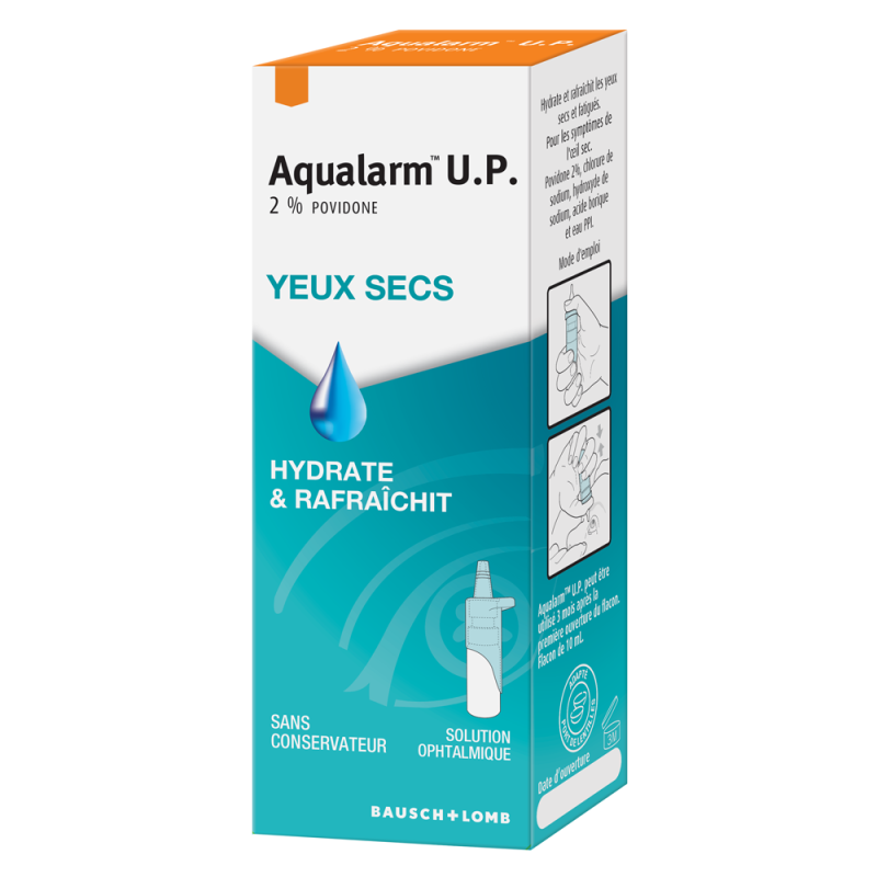 Bausch & Lomb Aqualarm U.P. Yeux Secs 10ml