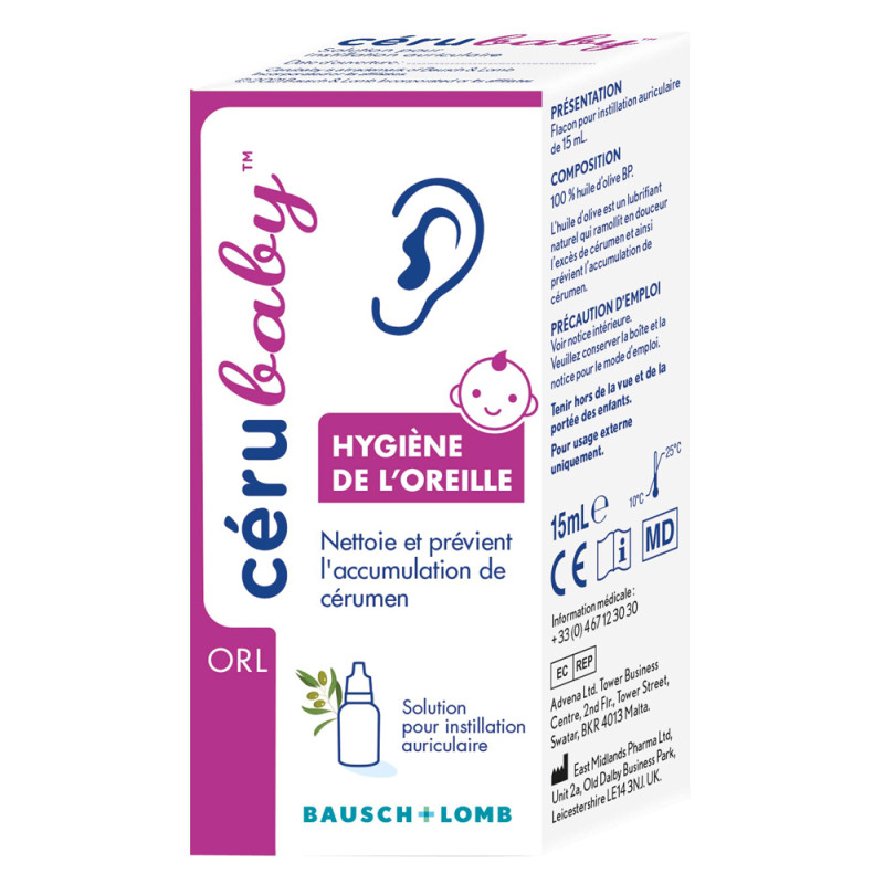 Bausch & Lomb Cérubaby hygiène de l'oreille 15ml