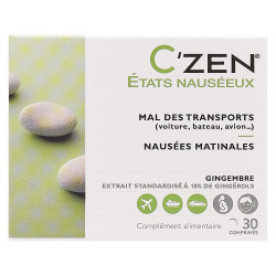 Bausch & Lomb C'Zen États Nauséeux 30 comprimés