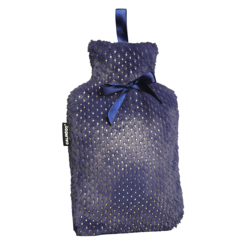 Calindoo Bouillotte avec Housse gris brillante