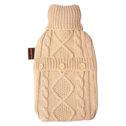 Calindoo Bouillotte Tricot avec Housse beige