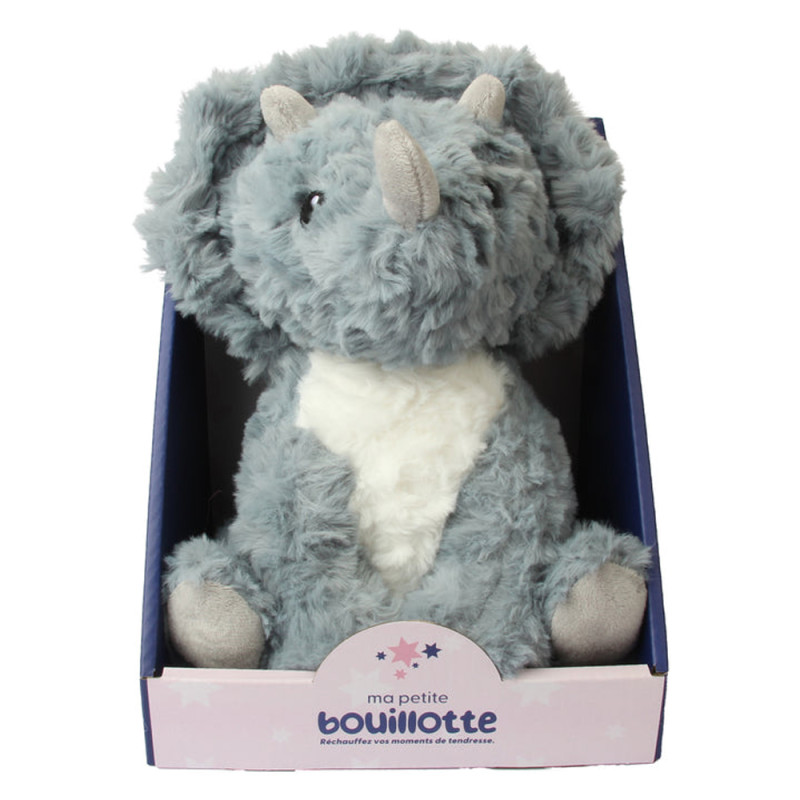 Ma Petite Bouillotte Peluche Tricératops