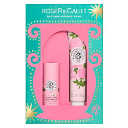 Roger & Gallet Coffret Rose Baume lèvres et Crème mains 30ml