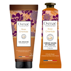 Osmaé Rose Orientale Gel douche 100ml + Crème mains et ongle 30ml