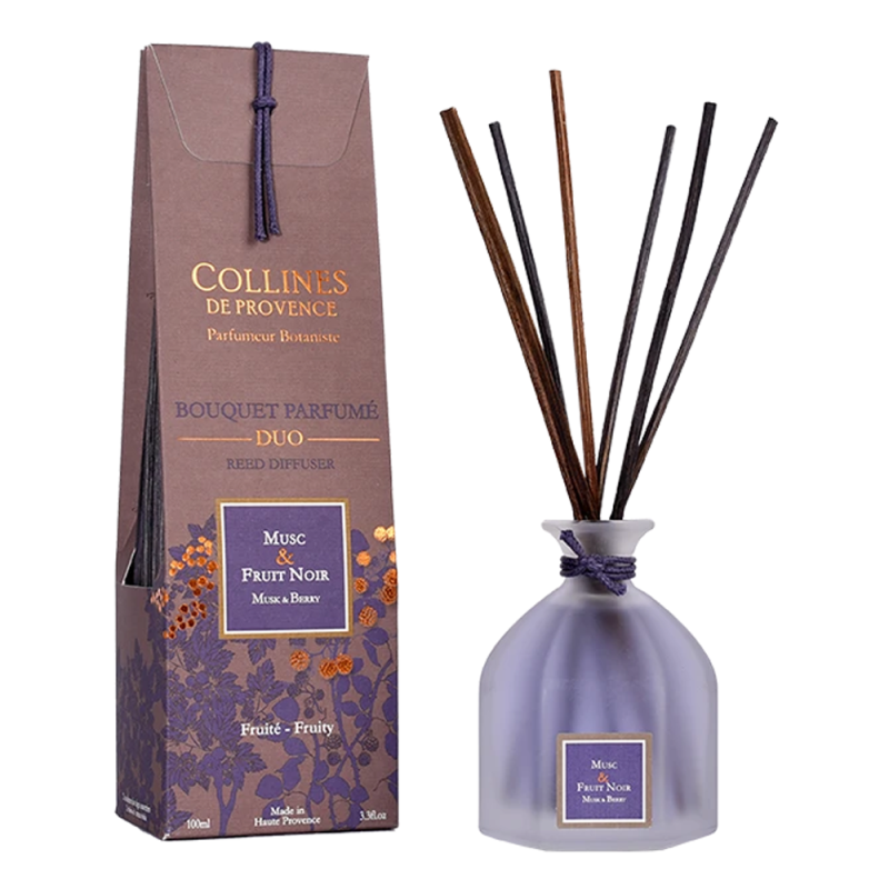Collines de Provence Bouquet parfumé Duo Musc & Fruit Noir 100ml