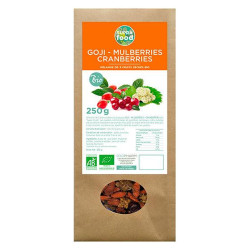 Exopharm Mélange 3 Super Fruits Goji Mulberries Cranberries bio 250gr