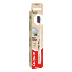 Colgate Brosse à dents bambou charbon médium